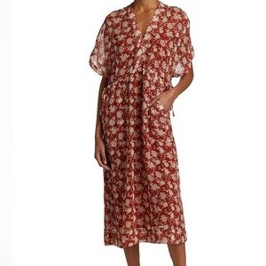 Rag and Bone Pecan Elysse Silk dress